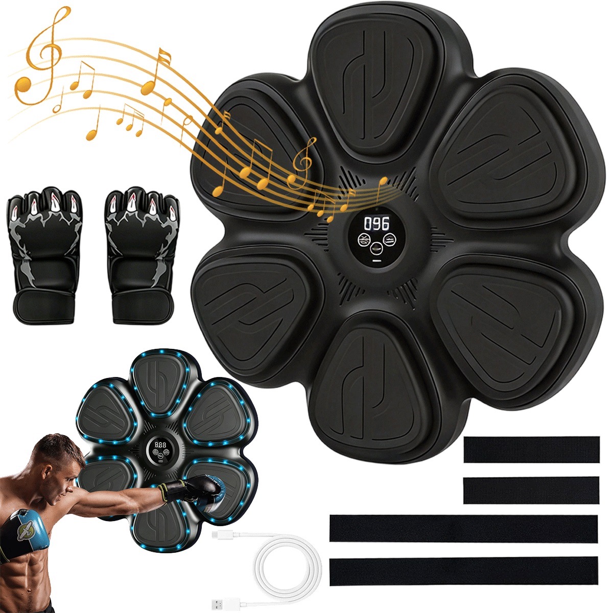 Boxerská mašina s 9 úrovněmi rychlosti a Bluetooth hudbou pro trénink