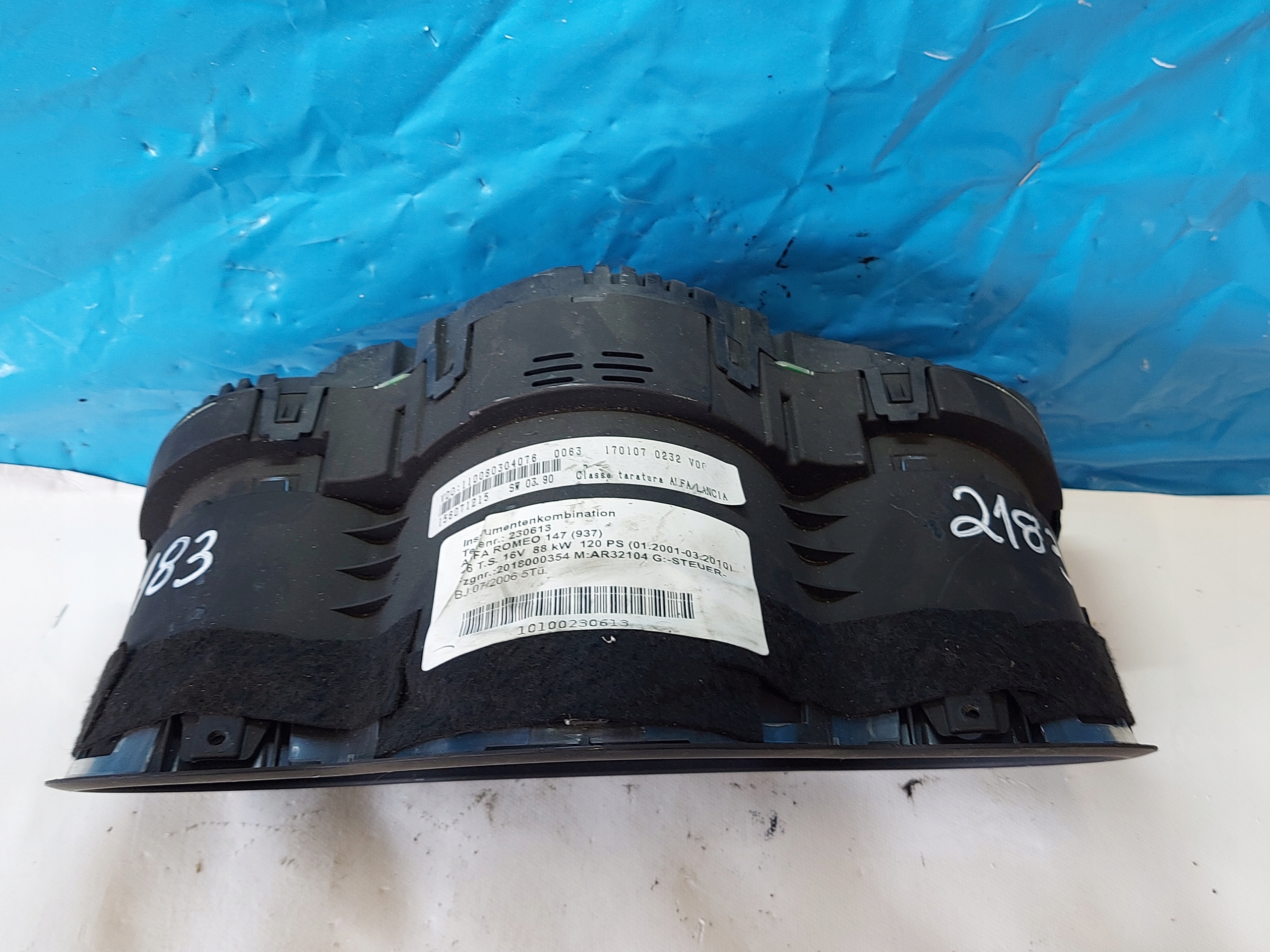 dials clock ALFA ROMEO 147 1.6 B 156071215