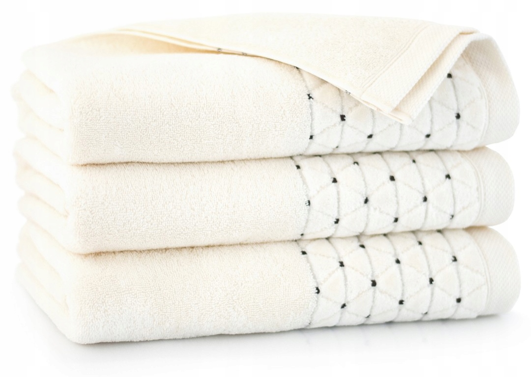 ANTYBAKTERYJNY Ręcznik OSCAR krem 30x50 ZWOLTEX