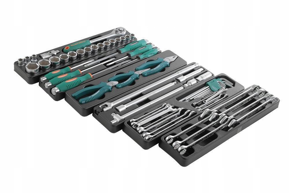 JONNESWAY SKRZYNKA NARZĘDZIOWA METALOWA 62 SZT. Liczba elementów w zestawie 62