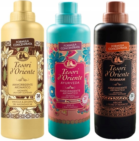 Levně Tesori d'Oriente Sada 3 italských oplachovacích přípravků 760 ml Vah