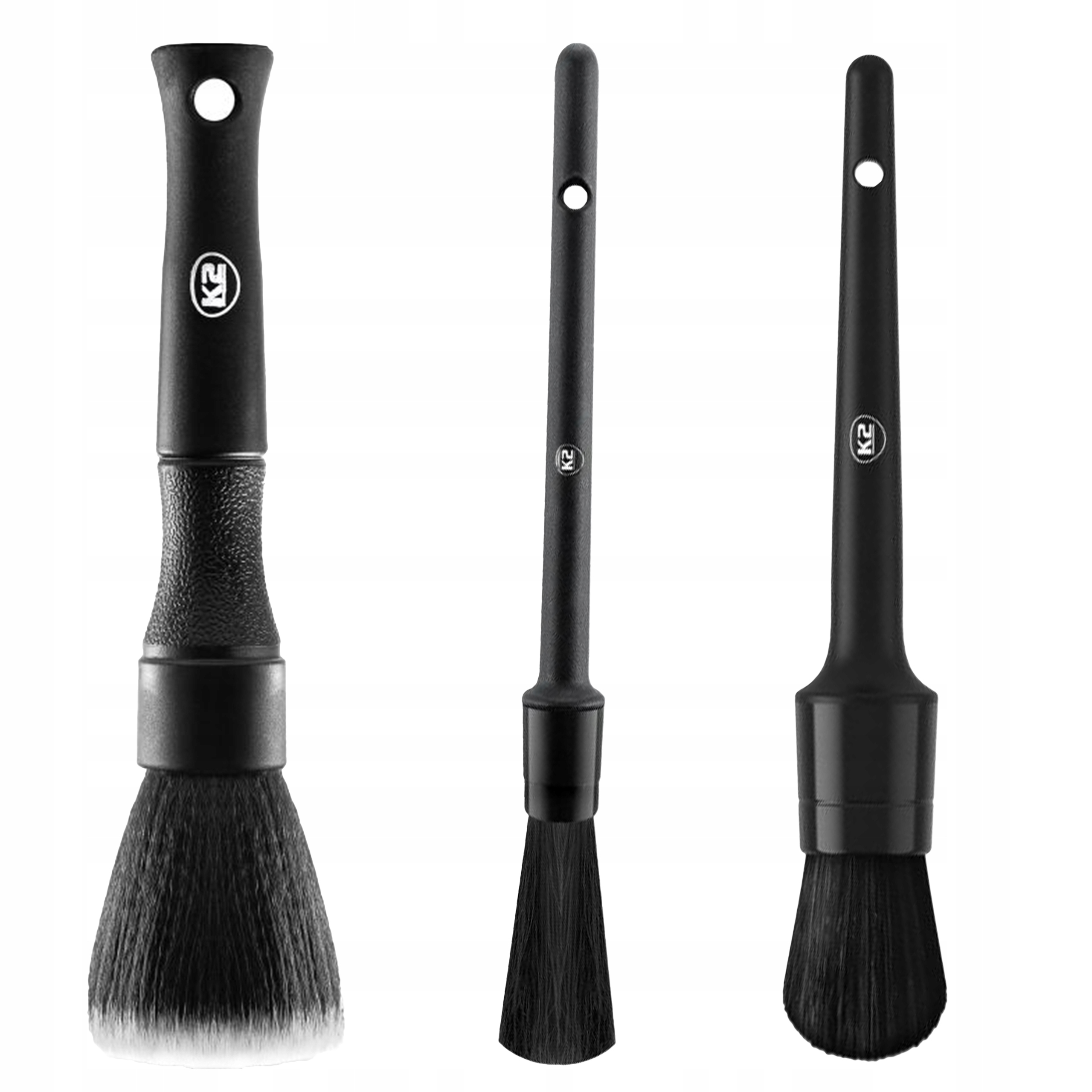 K2 Zestaw pędzli detailingowych do mycia czyszczenia wnętrza 3 szt komplet