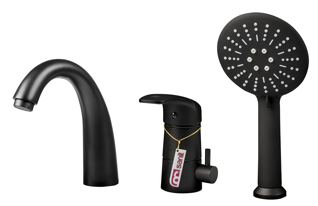 

Sol łazienka bateria wannowa 3-otworowa czarna