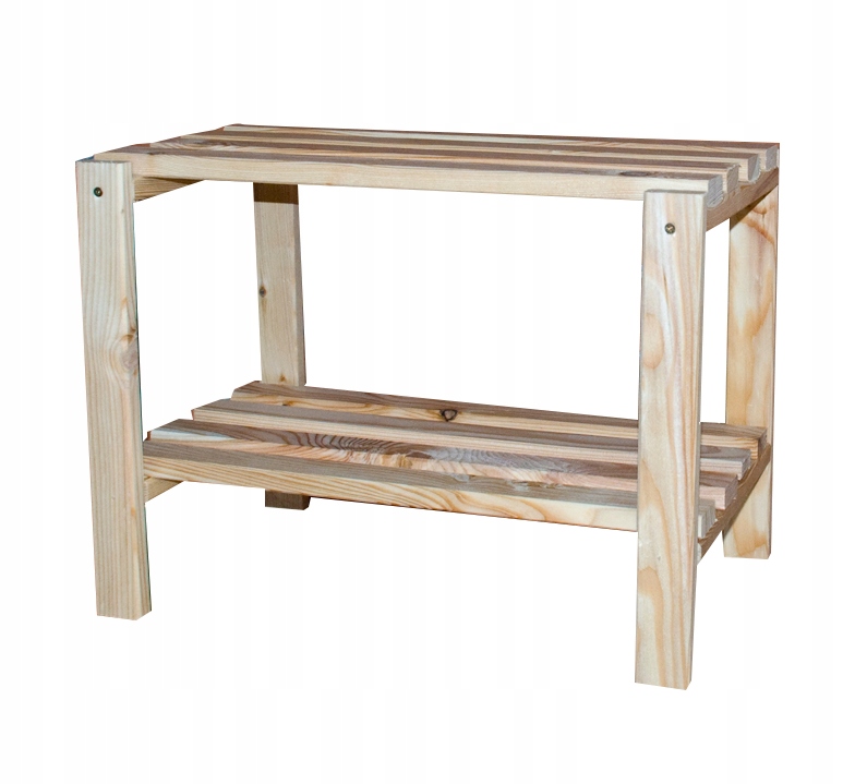 

Regał stojak na buty drewniany 2 poziomy 40x45x30