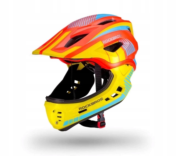 Kask rowerowy dla dziecka RockBros TT-32SOYB-M M Żółto-pomarańczowy