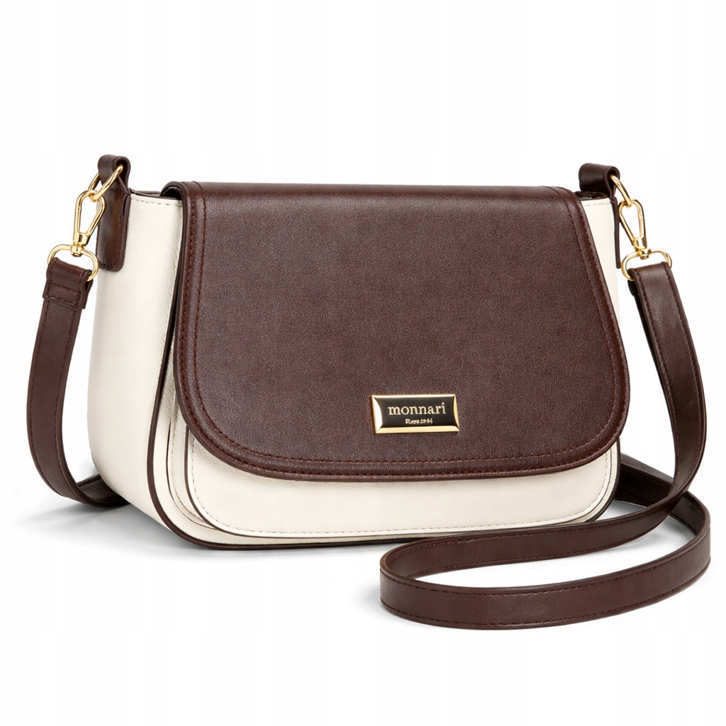 Dámská kabelka Monnari kabelka přes rameno hnědobéžová elegantní přes rameno