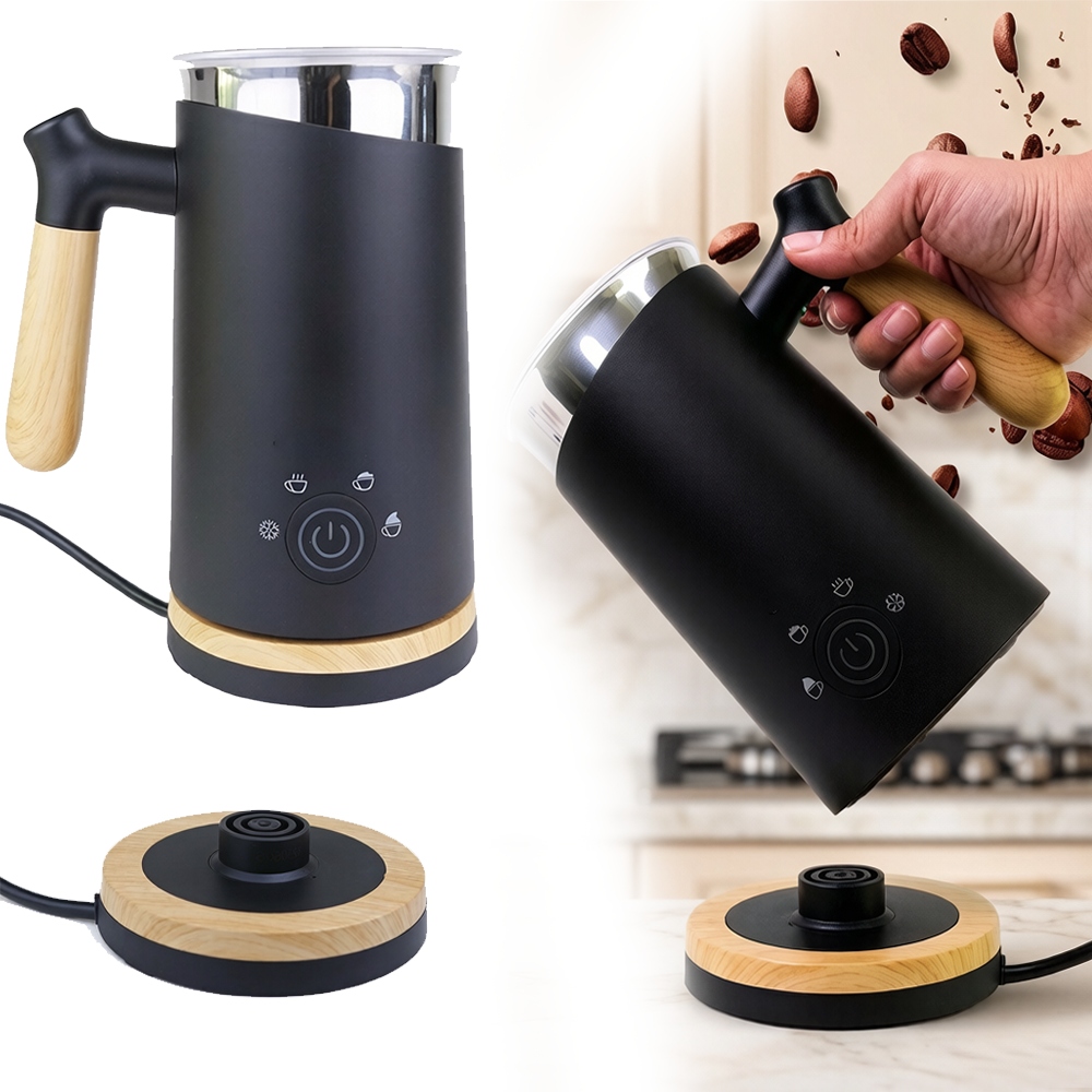 Napěňovač mléka Ohřívač 4 režimy 500 W černý