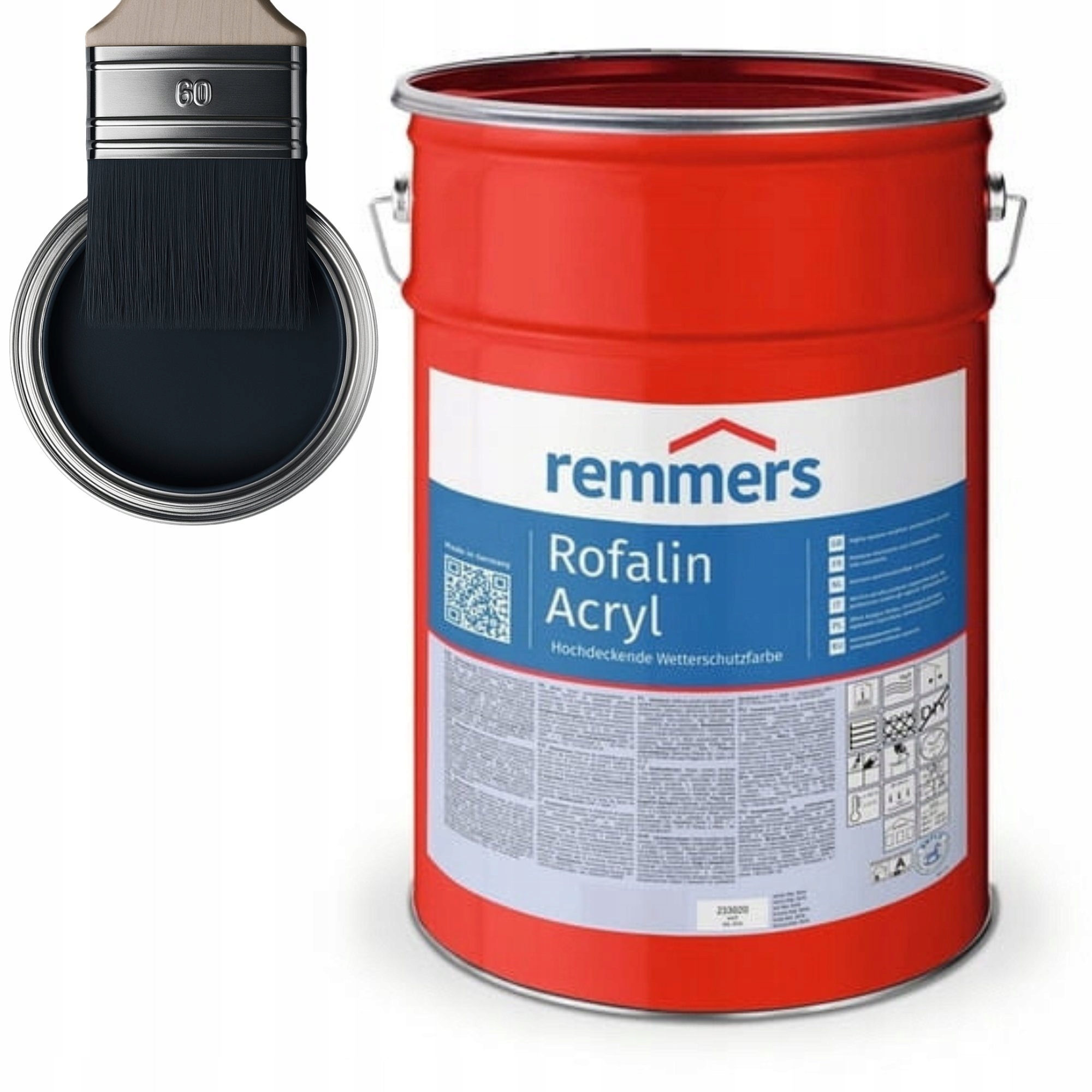 Remmers Rofalin Acryl Farba do drewna 10L Antracyt