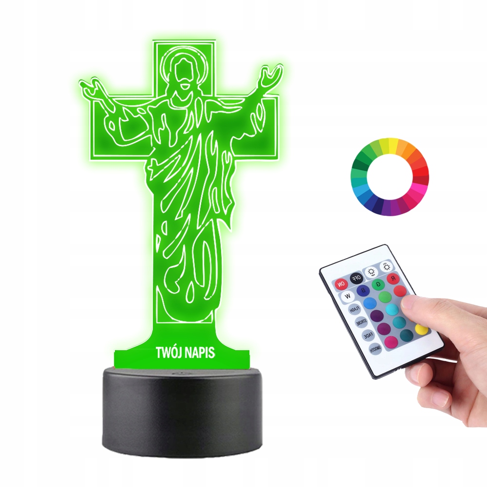 

Lampka na Biurko Statuetka Religijna Jezus Krzyż