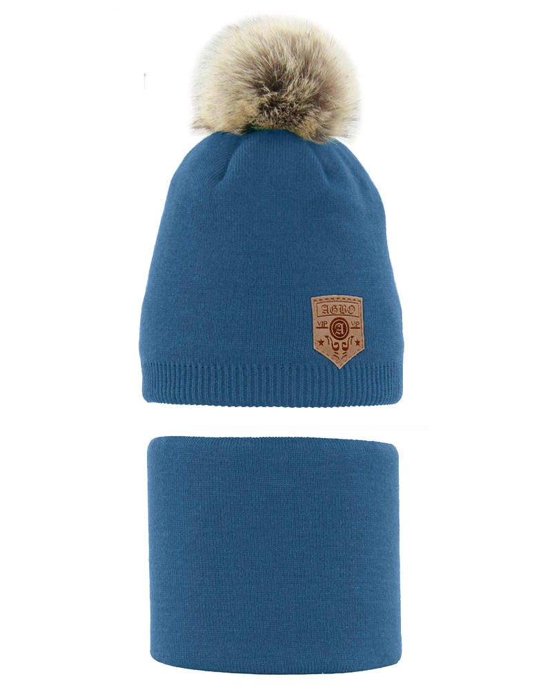 

Czapka Komin 50-52 Ciepły komplet zimowy 3-7 lat