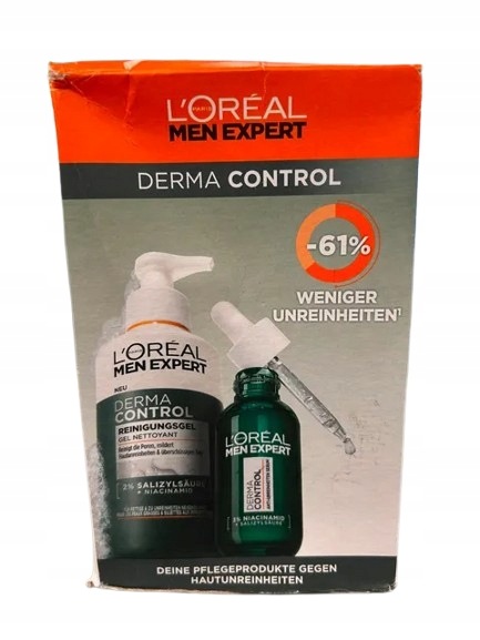 L'oreal Men Expert Derma Control Sada Gel Na Mytí Sérum Nikotinamid