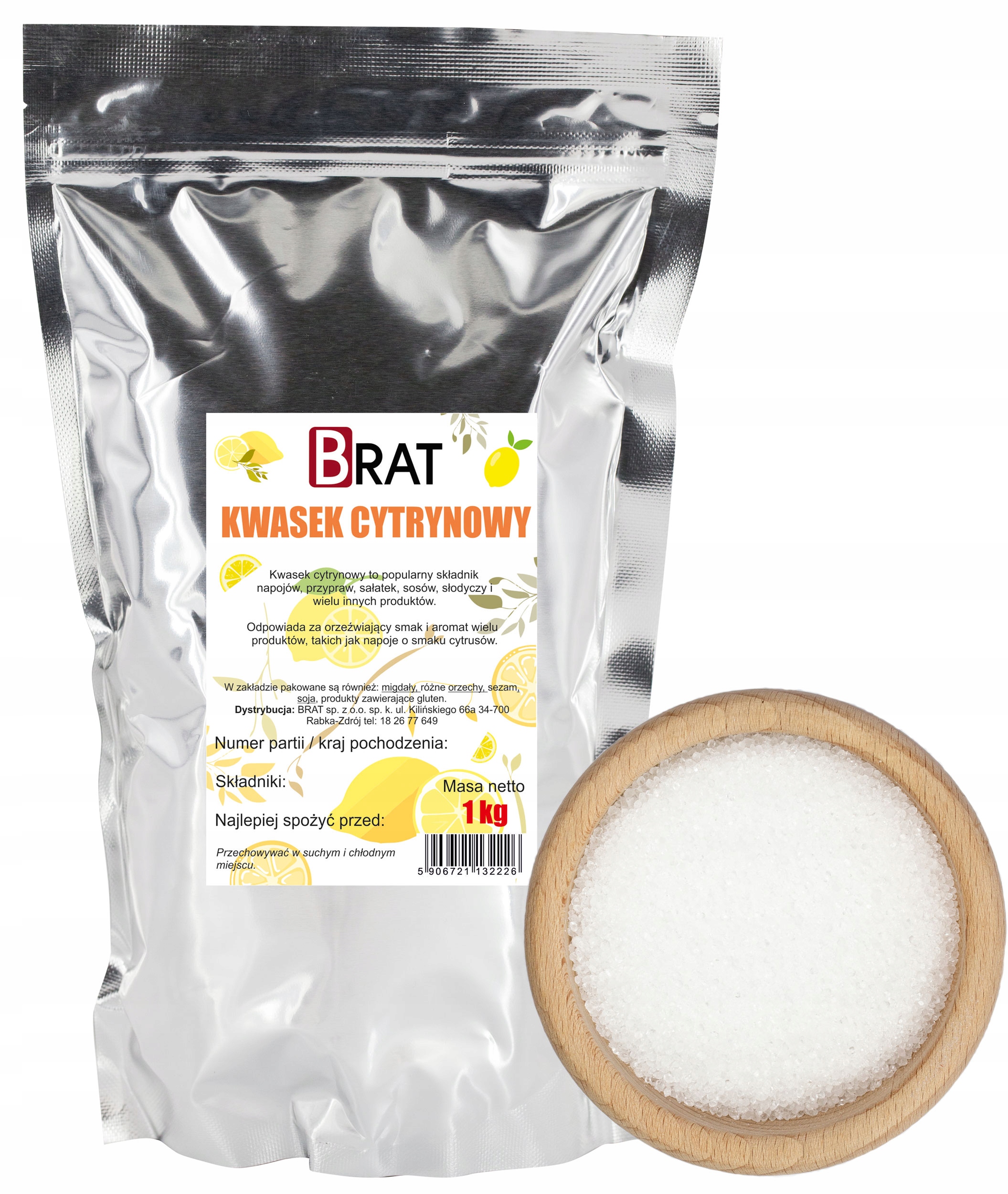 5X Brat Kyselina citrónová 1 kg