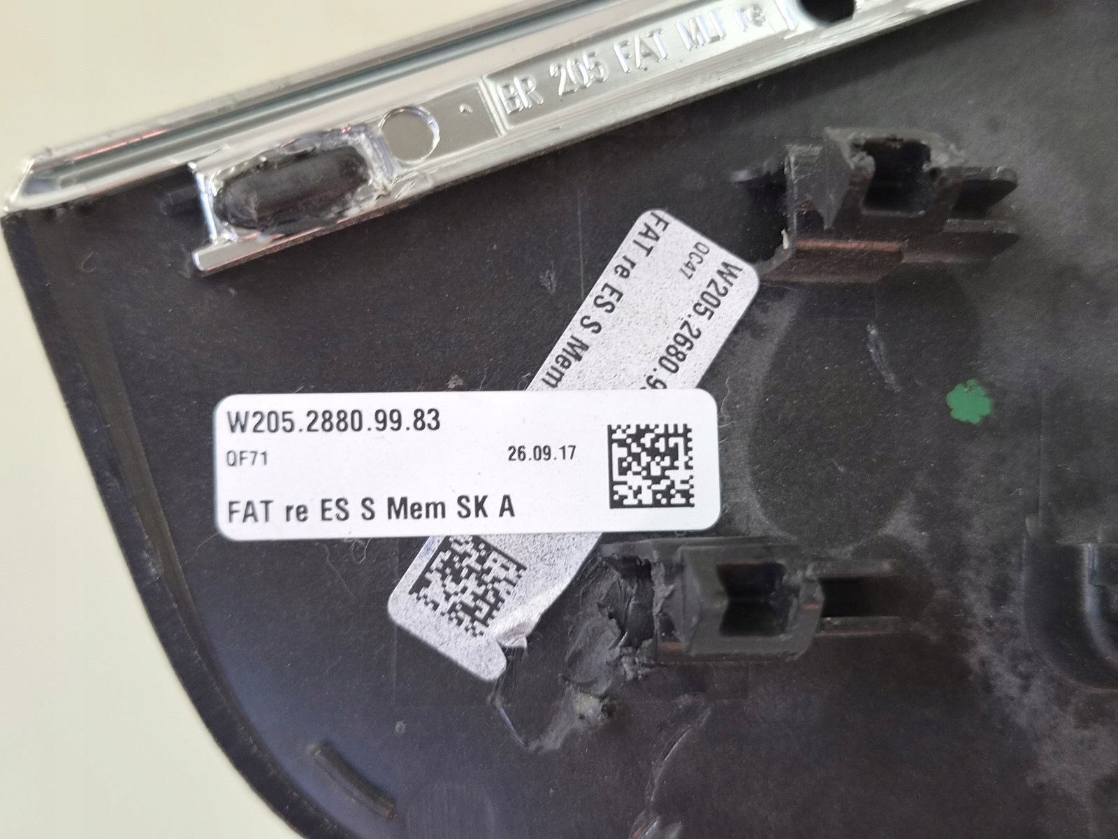control panel fotelem right moulding MERCEDES GLC X253 C253 W253