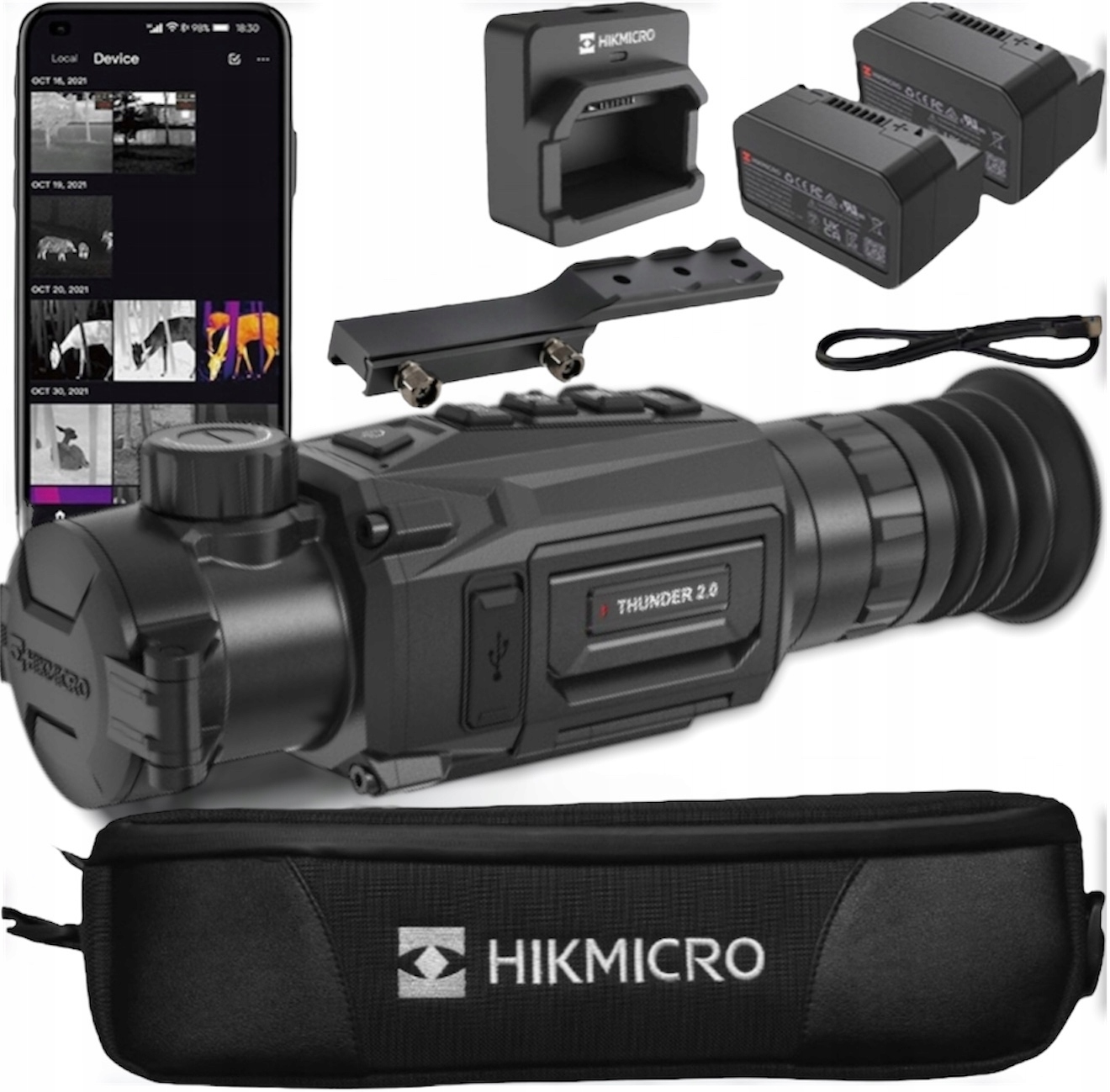 Termovizní zaměřovač Hikmicro Thunder TH35P 2.0 Sada