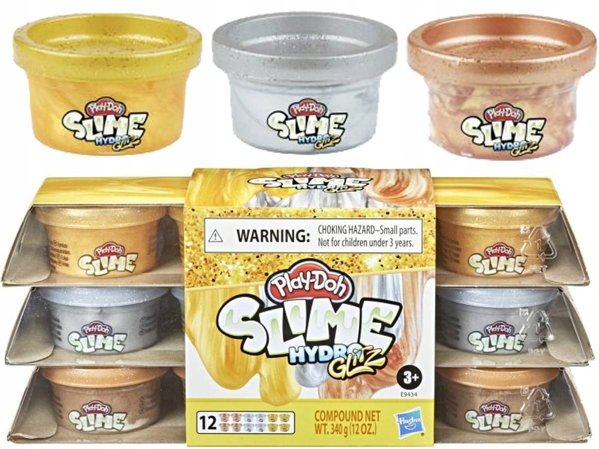 

Play-doh Slime Masa Slime Metaliczna 12 Szt E9434