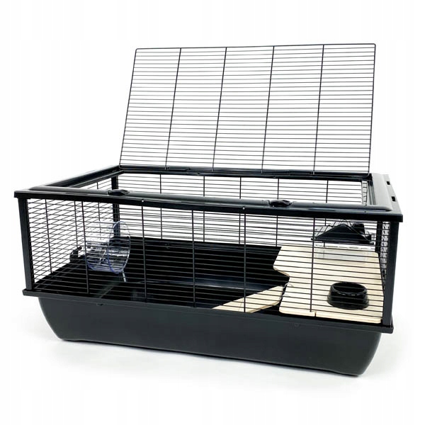 Inter-zoo Klatka dla gryzoni Bob wood czarny 780x480x360