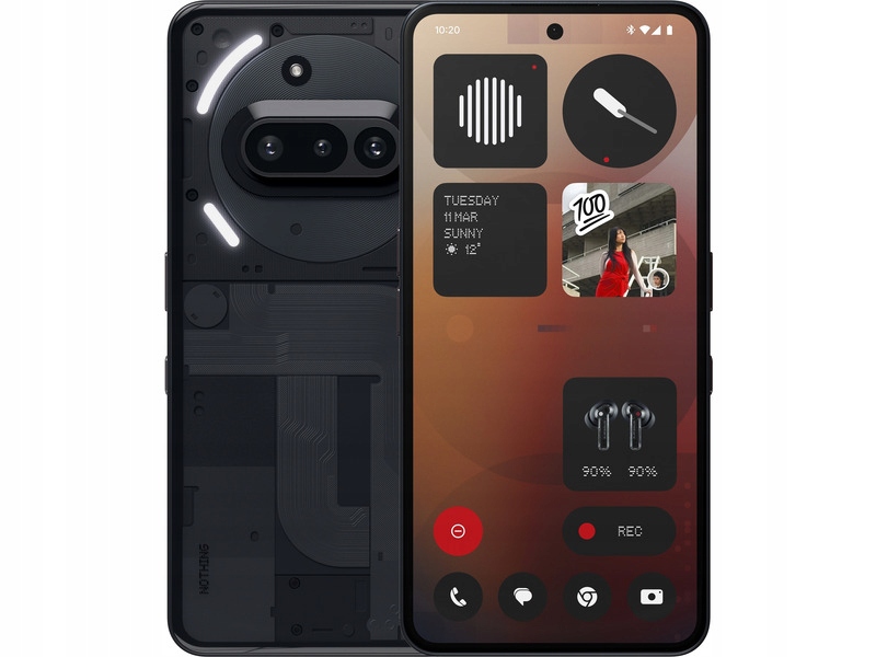 Smartfon Nothing Phone 3a 5G 8/128GB 6.77" 120Hz Czarny