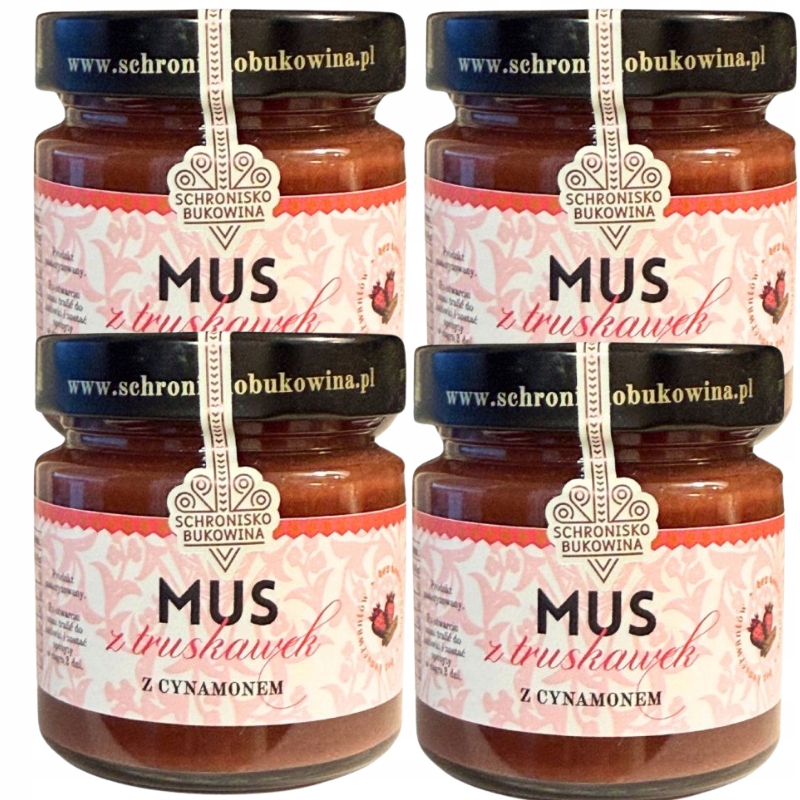 Levně Jahodová pěna se skořicí 200 g Schronisko Bukowina 75 % ovoce