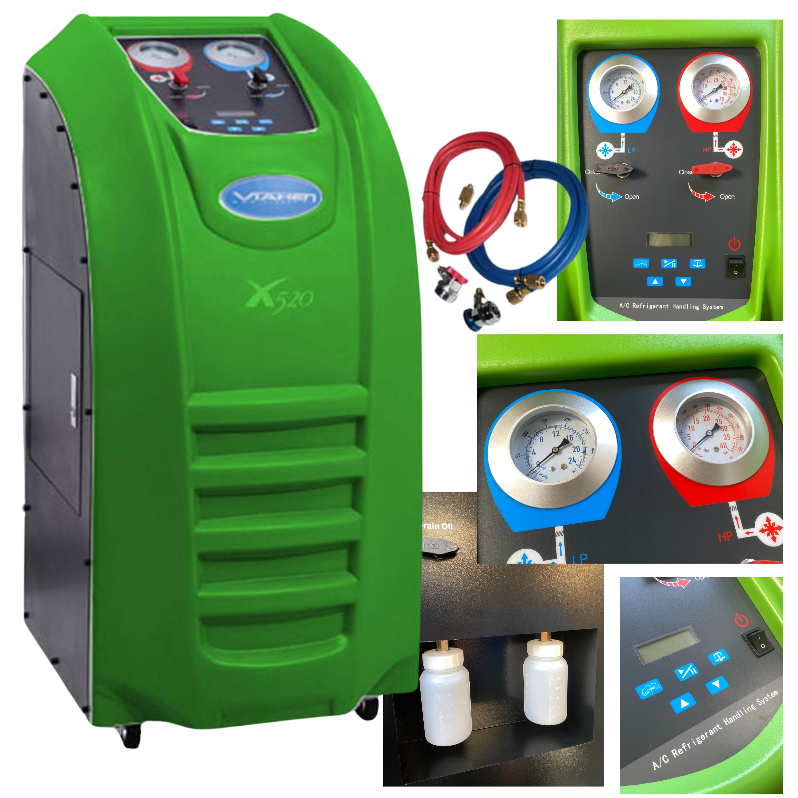 Profesjonalna Stacja Urządzenie Do Obsługi Klimatyzacji Viaken X520 R134A