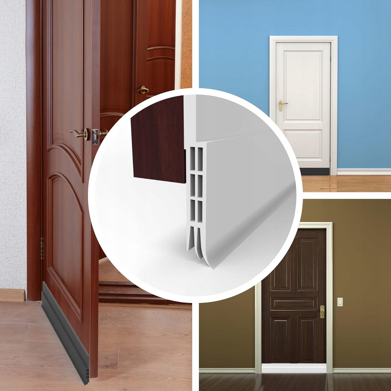 USZCZELKA DOLNA POD DRZWI WEJŚCIOWE LISTWA USZCZELNIAJĄCA NA OWADY 100cm Stan opakowania oryginalne