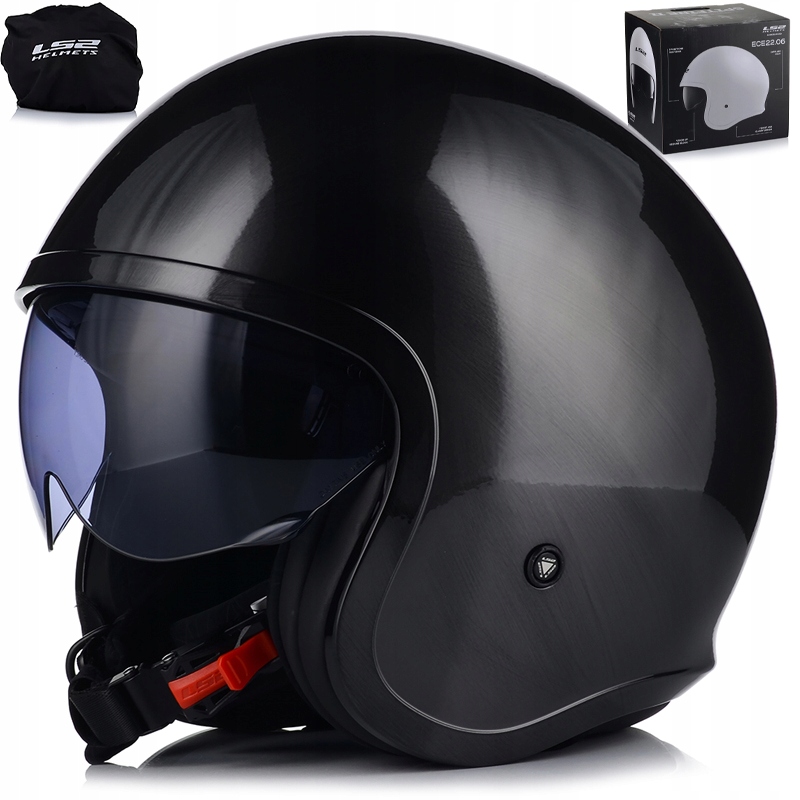 Motocyklová Prilba LS2 OF599 Spitfire Titan Otvorená Na Skúter Chopper +blenda