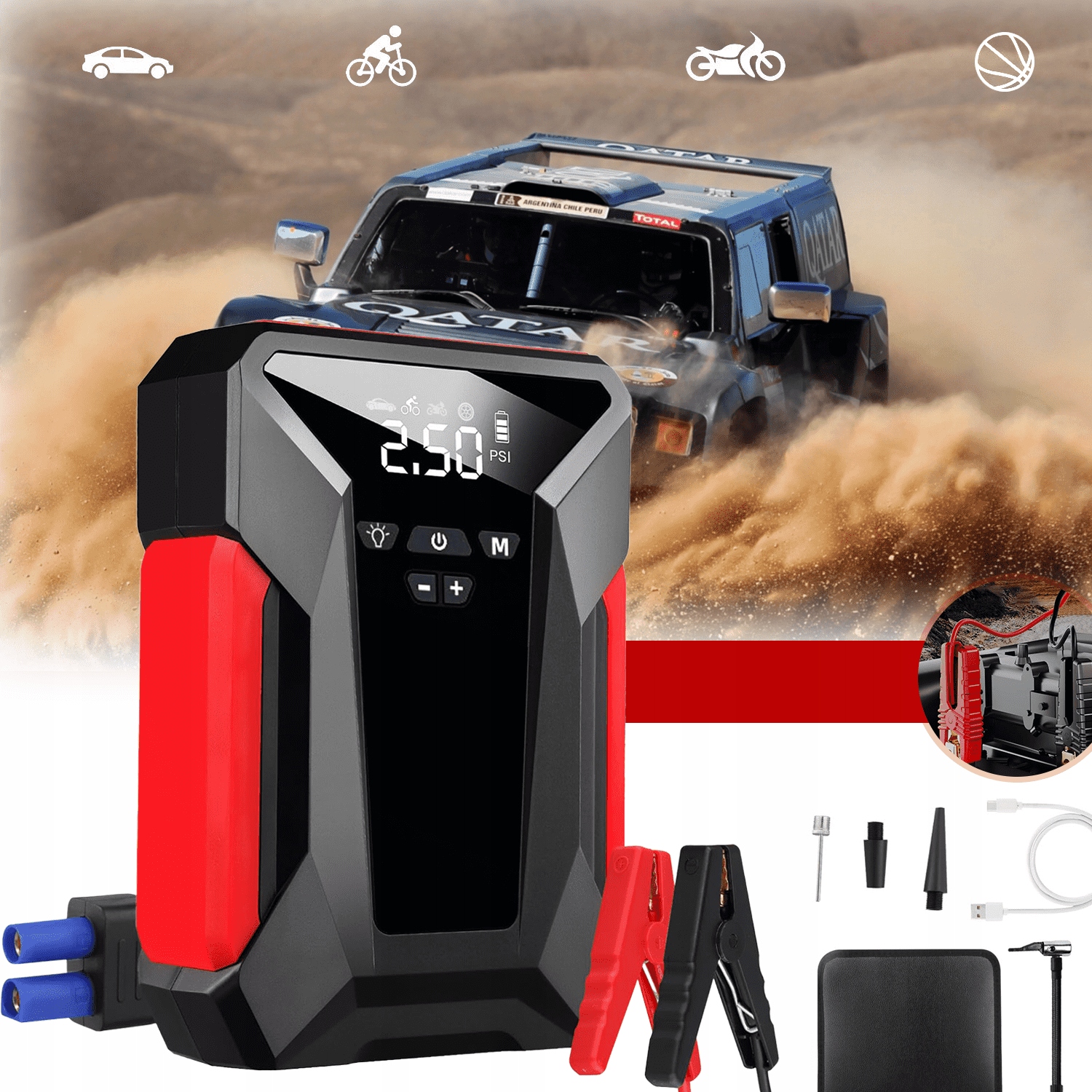 Startovací Zařízení Startovacího Stroje Automobilu Powerbank 10000 mAh