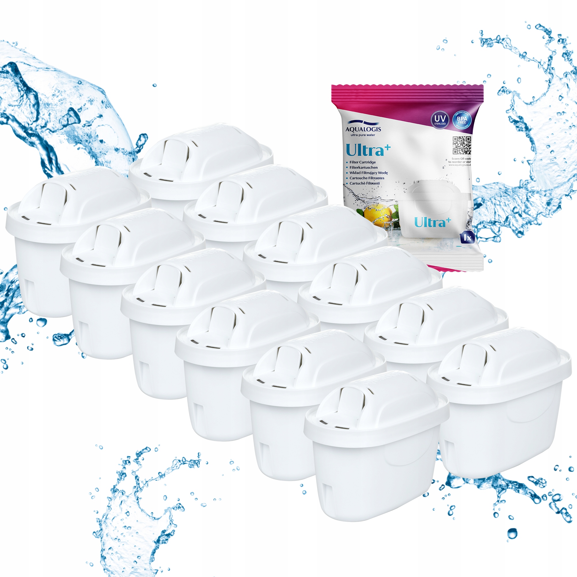 Wkład filtrujący Ultra+ do dzbanka Brita Maxtra, Pure Performance 12 szt.