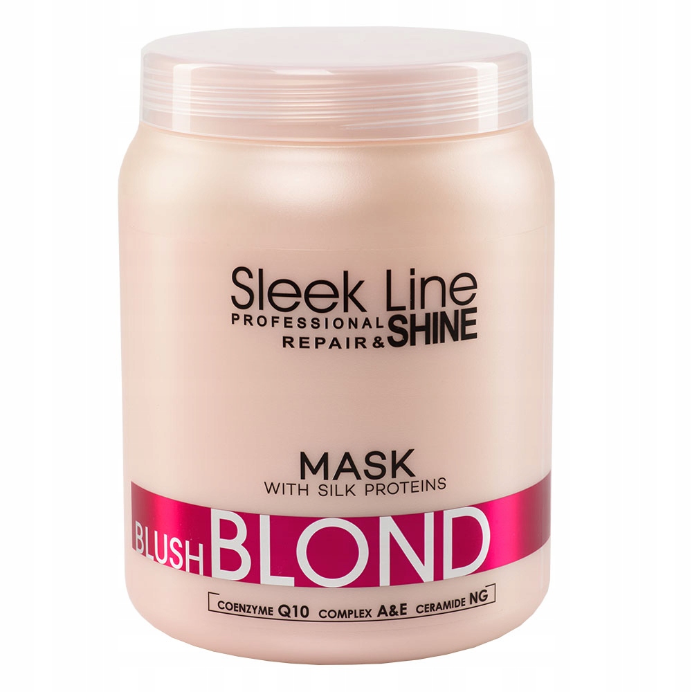 Sleek Line Blush Blond Mask 1000 ml Blondová maska na vlasy s hedvábím