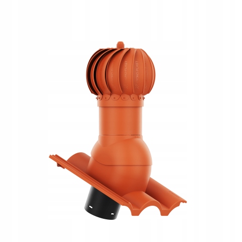 KOMINEK ROTOLINE DACHÓWKA BRASS GRECKA Ceglasty