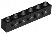 

Lego Technic 3894 Belka 1x6 czarna Nowa (2g)