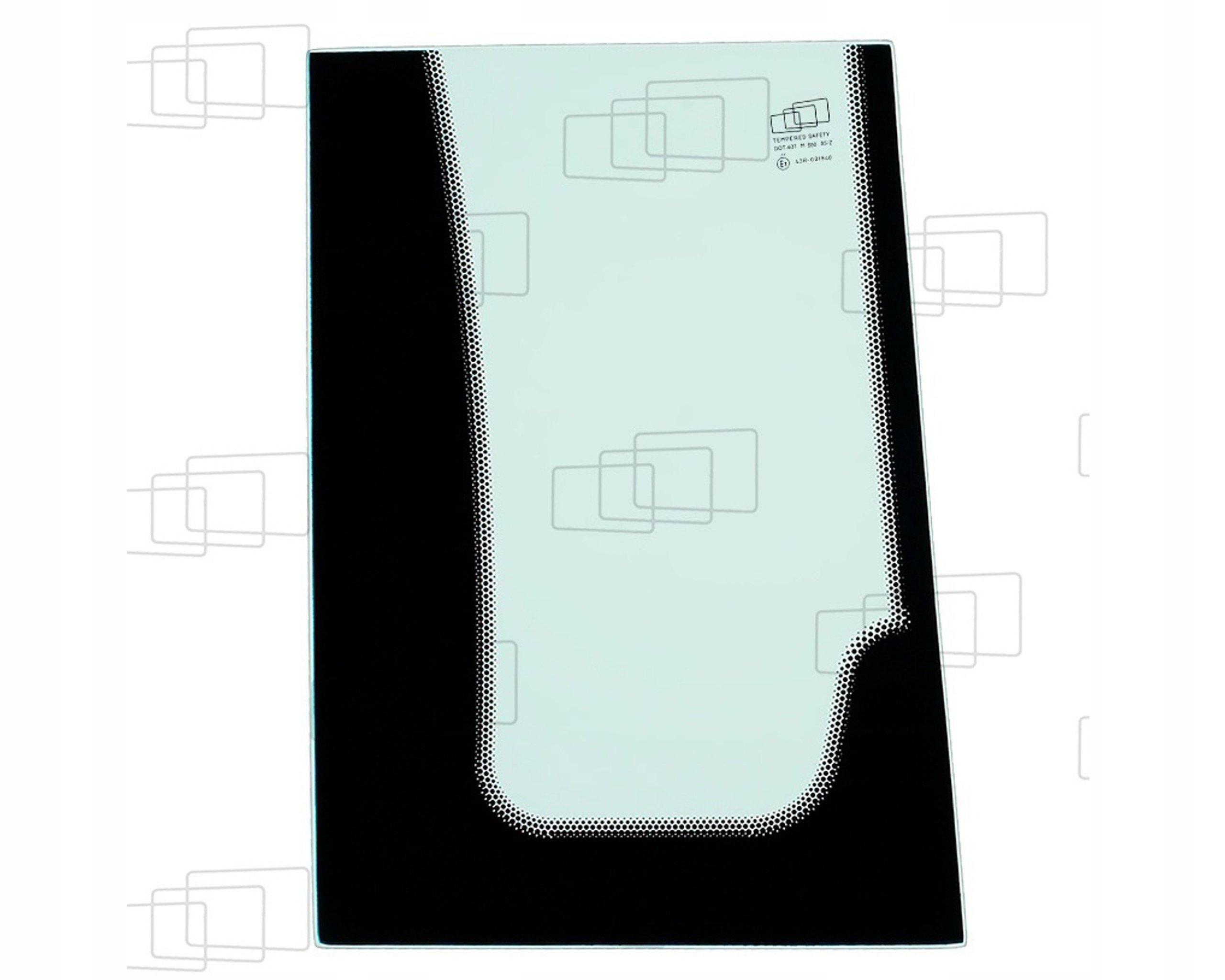 sklo Komatsu přední levé 42N-54-13310