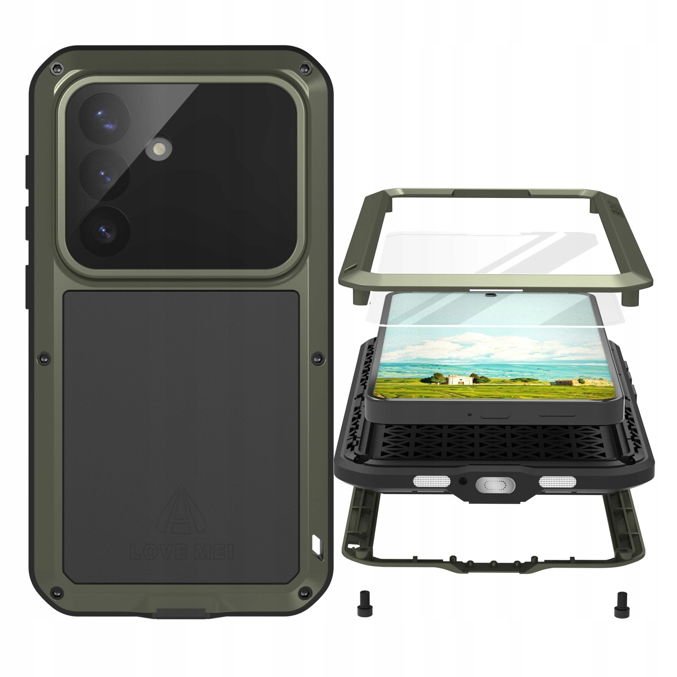 Kryt na telefon sklo Love Mei pro Galaxy S26 Ultra pouzdro zadní kryt zadní části