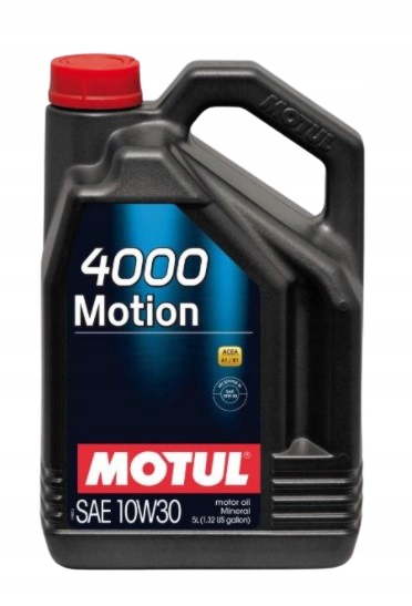 MOTUL 933373 OLEJ MOTUL 4000 MOTION 10W30 5L ACEA A1/B1, API SL/CF MI