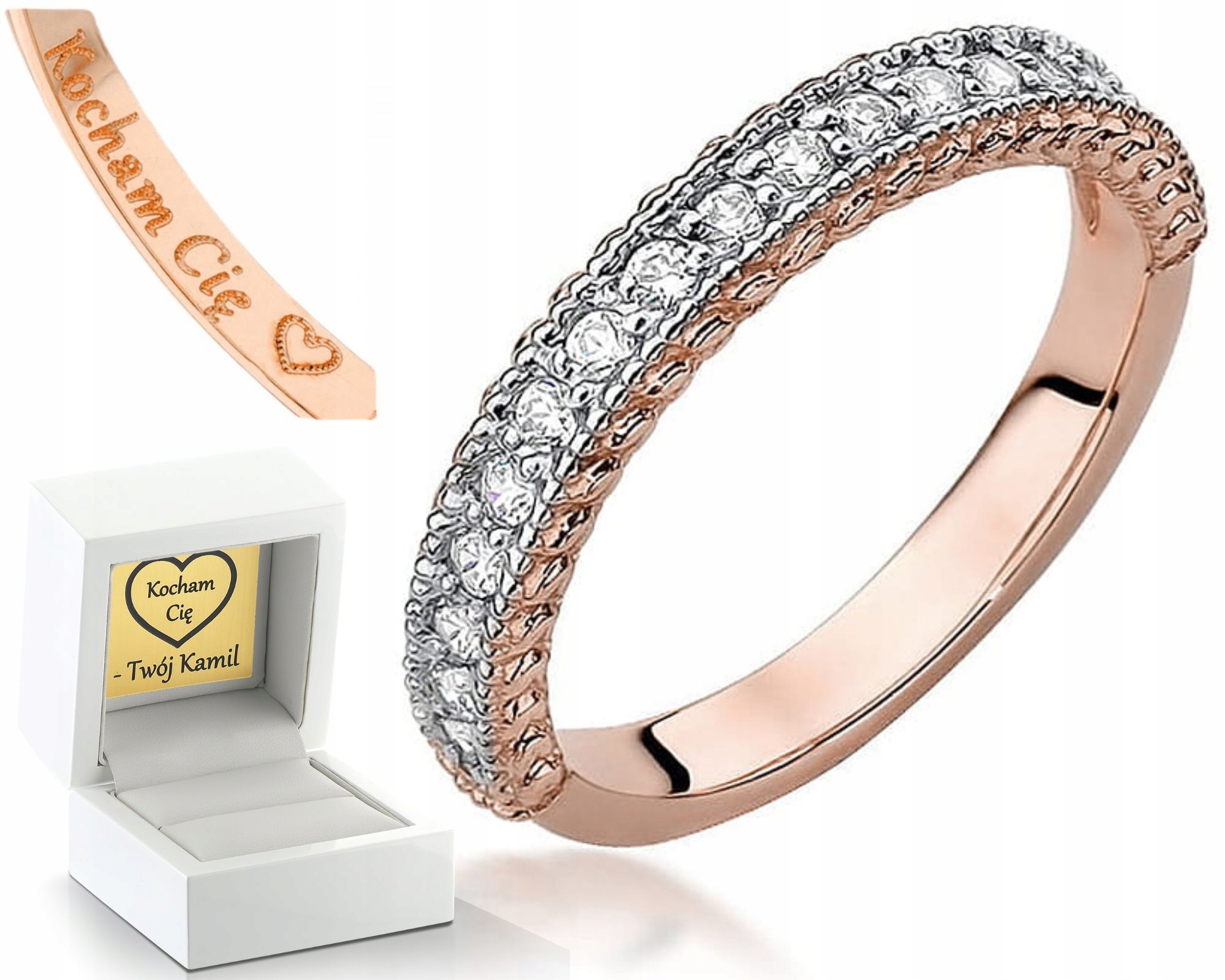 Zlatý Prstýnek Z Růžového Zlata, Prsten 585