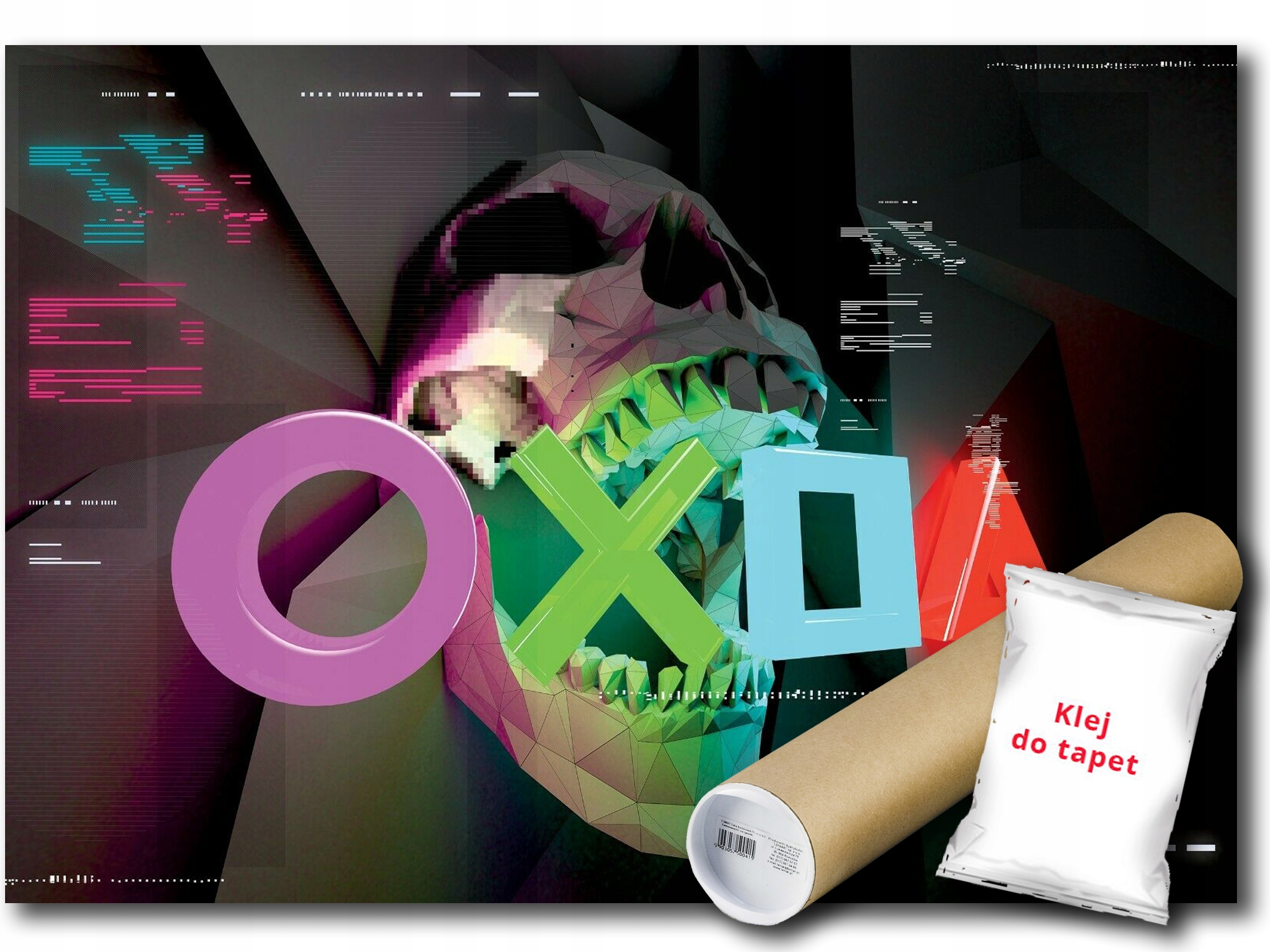Fototapeta Flizelina Hra Gamer Lebka 3D 368x254