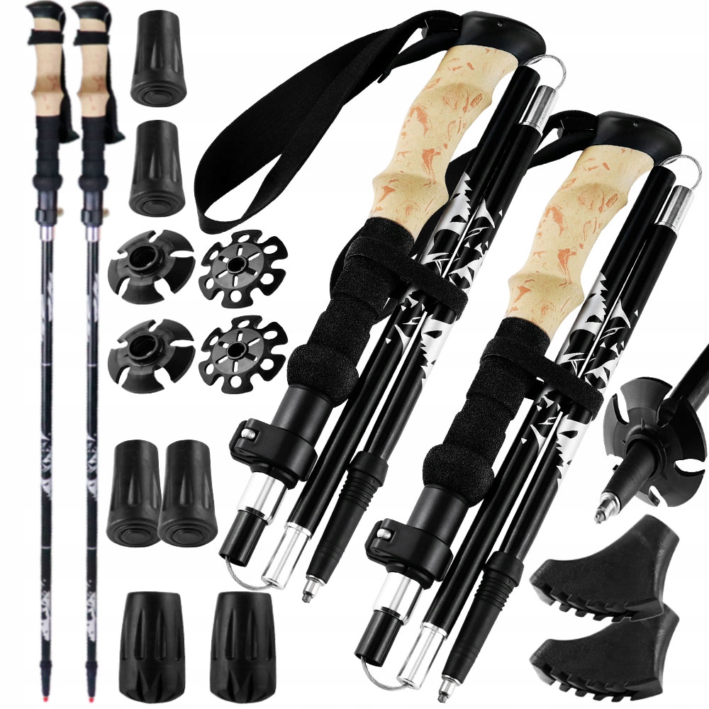 Lekkie kije trekkingowe Regulowane kije trekkingowe Kijki do nordic walking