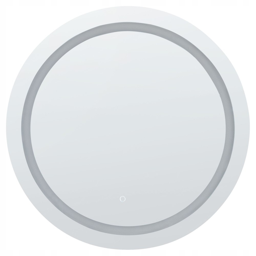 Okrągłe lustro ścienne LED ø 79 cm srebrne COURSEULLES