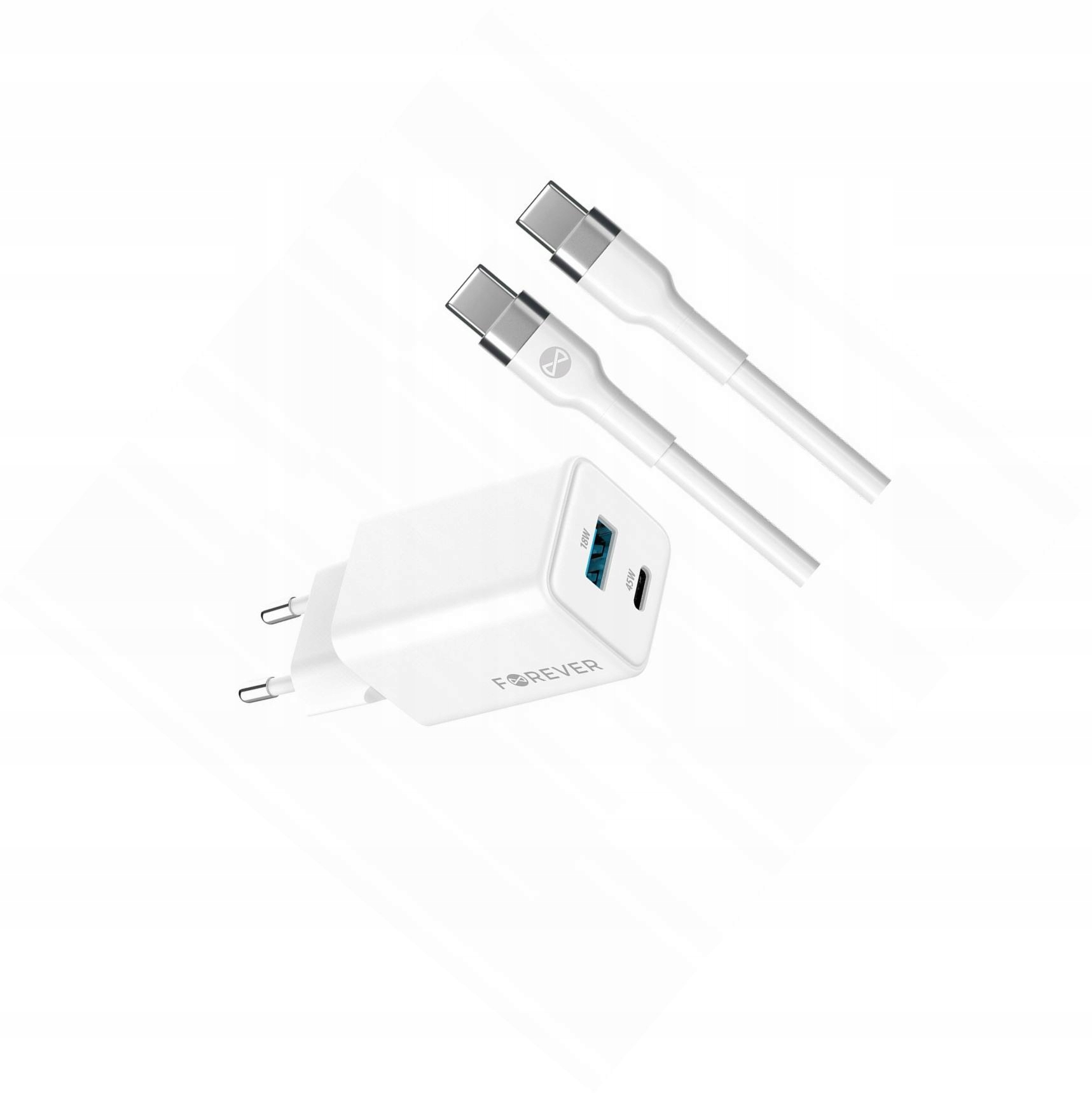 Szybka ładowarka GaN 45W Usb-c z kablem do Samsung Galaxy S25 Ultra