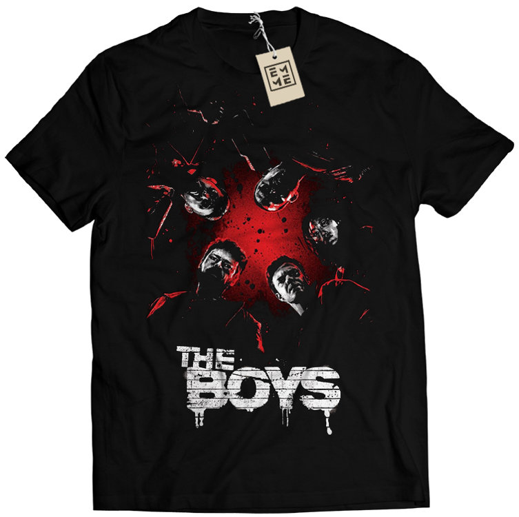 

Koszulka z Nadrukiem Męska The Boys Netflix L