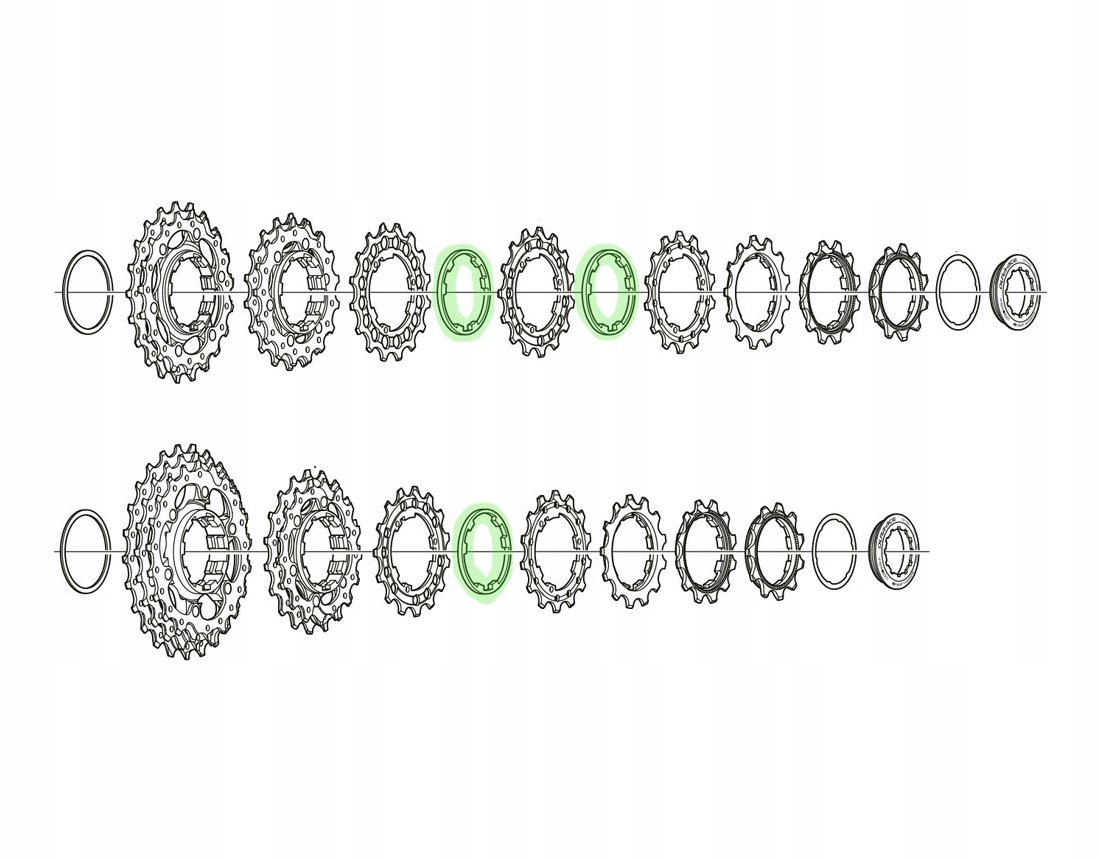 Shimano podkładka 2.35mm do kaset 10s Marka Shimano