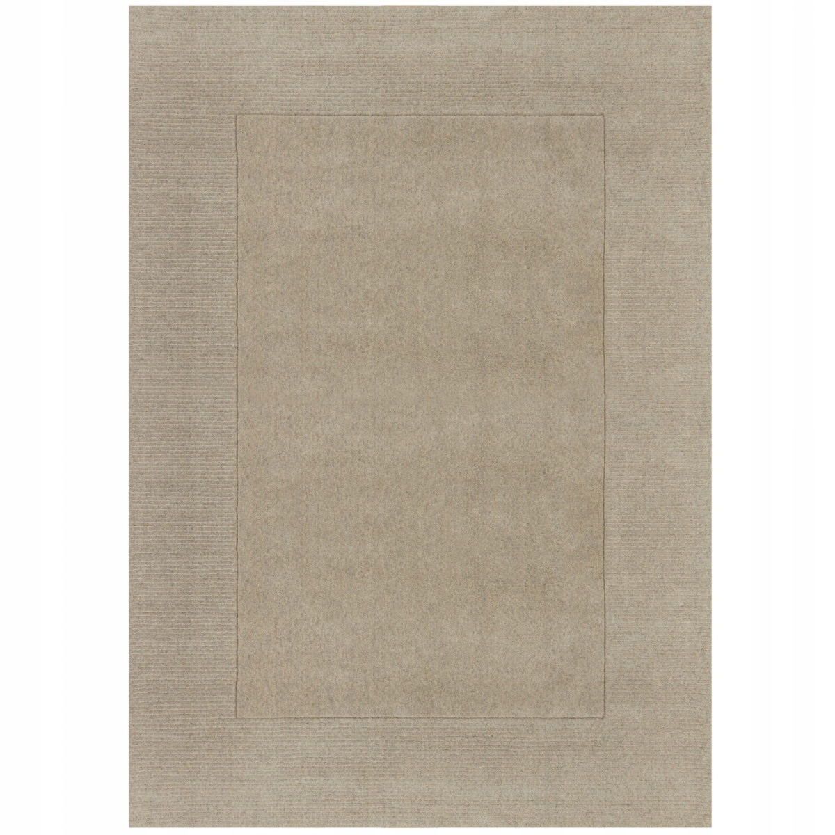 120x170 Kusový ručne tkaný koberec Tuscany Textured Wool Border Natural