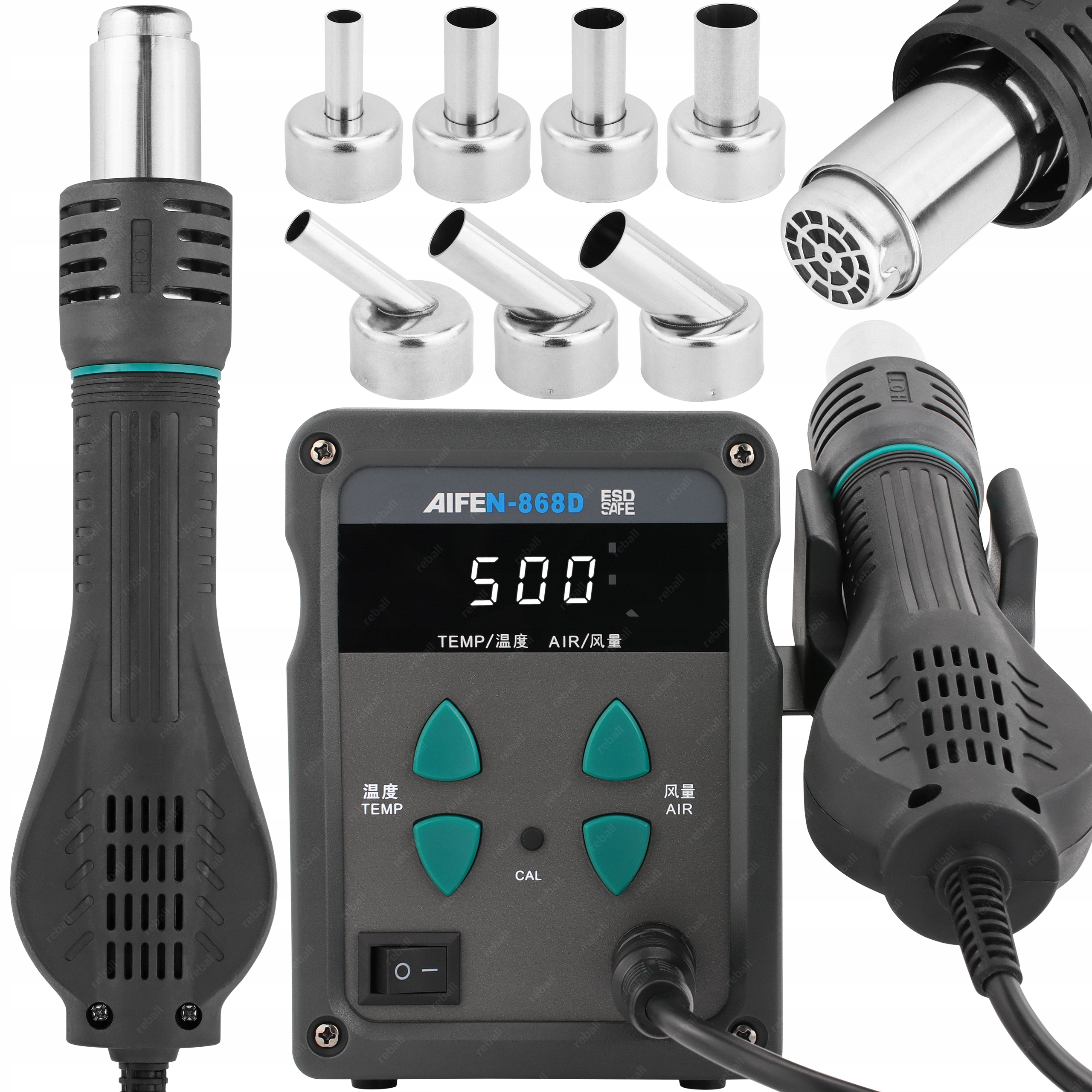 Sada Pájecí Stanice Hot Air Svářečka Plastů Aifen 868D 700W