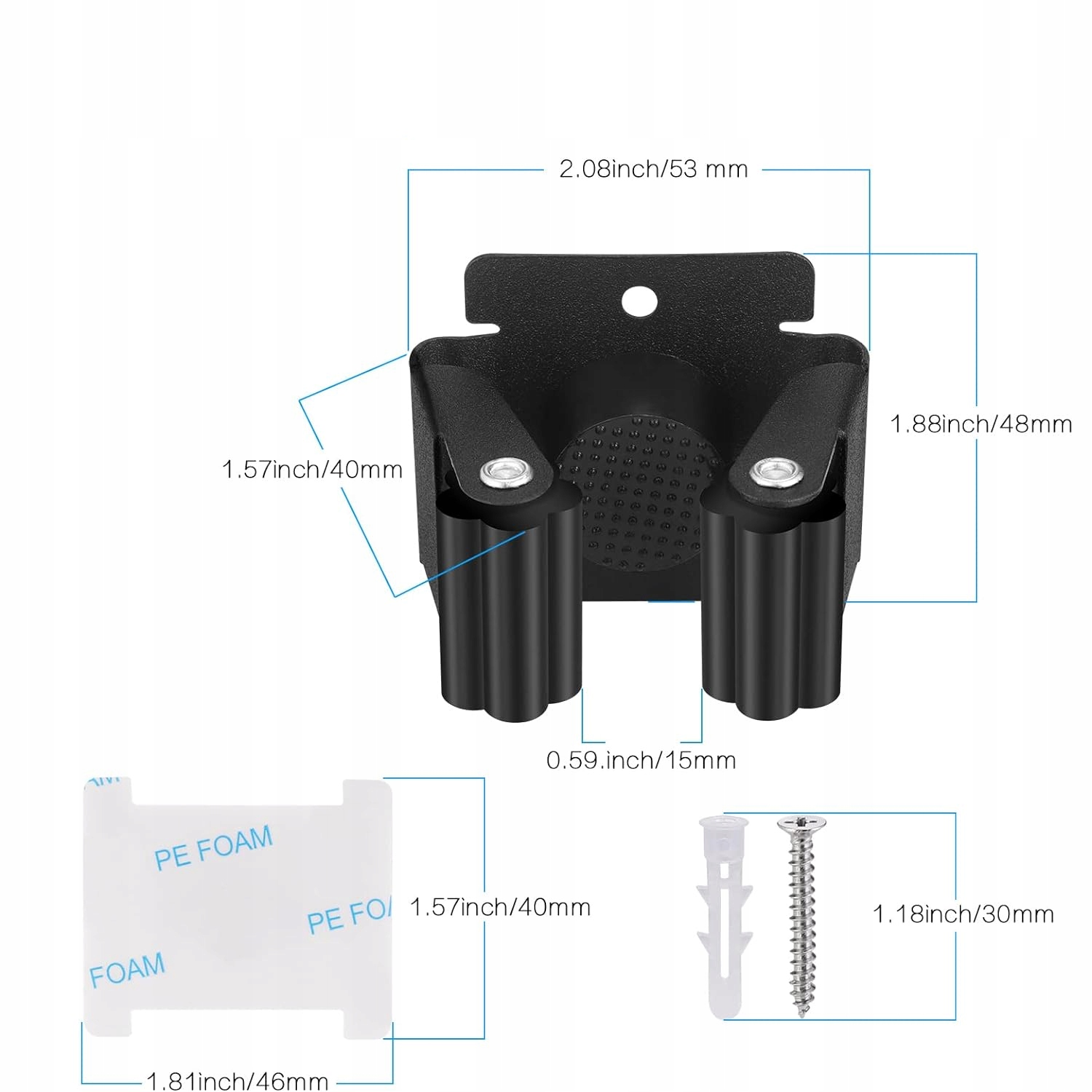 10x UCHWYT ORGANIZER ŚCIENNY NA NARZĘDZIA MIOTŁĘ MOPA METALOWY DO GARAŻU Rodzaj wieszaki pojedyncze