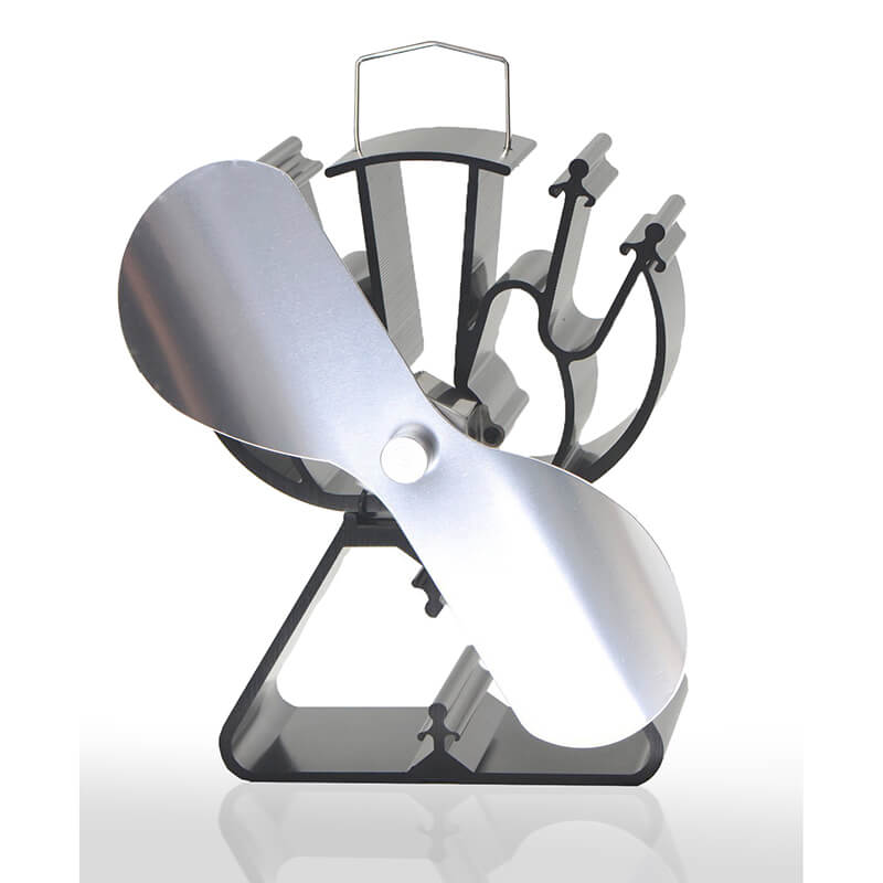 Ventilátor na krbové kachle 2 čepeľový Triangel Nikel 622N