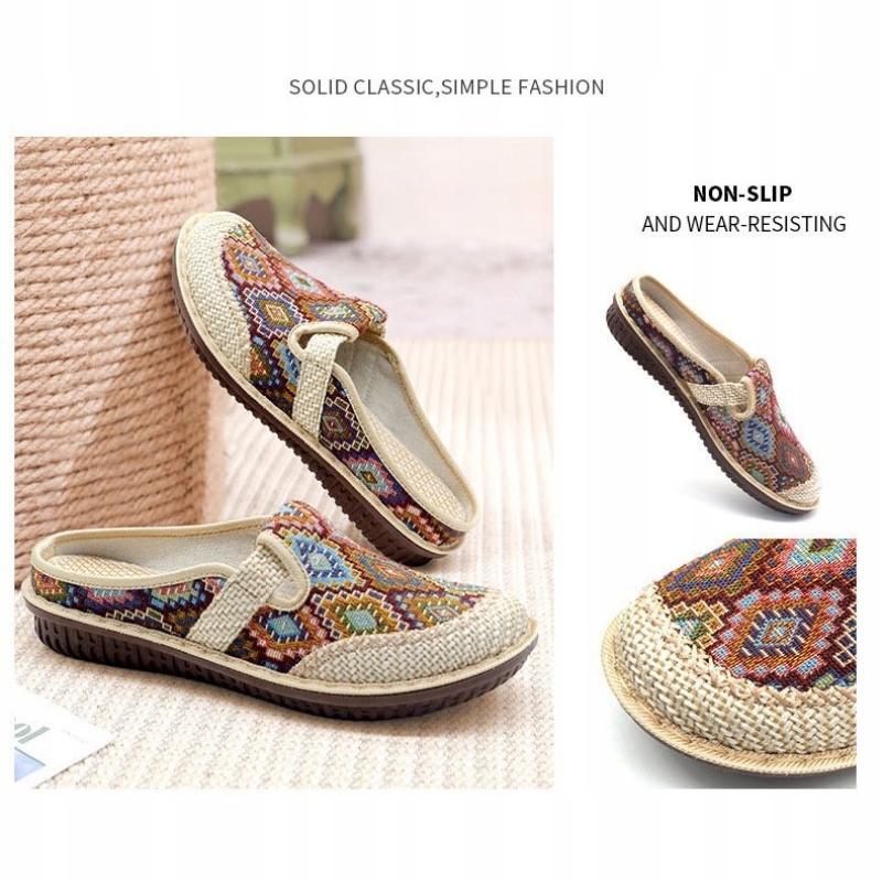 DAMSKIE LNIANA PÓŁBUTY WSUWANE TENISÓWKI PŁASKIE LEKKIE Płeć kobieta