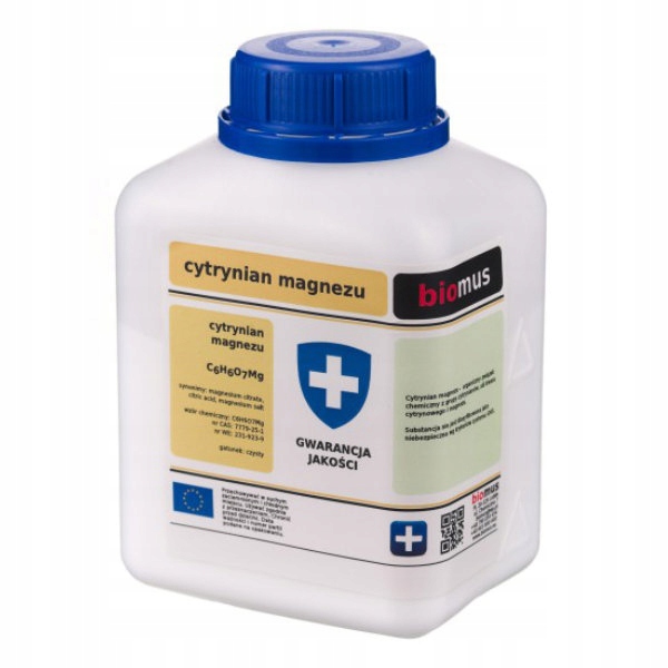 Cytrynian magnezu czysty 100g Biomus