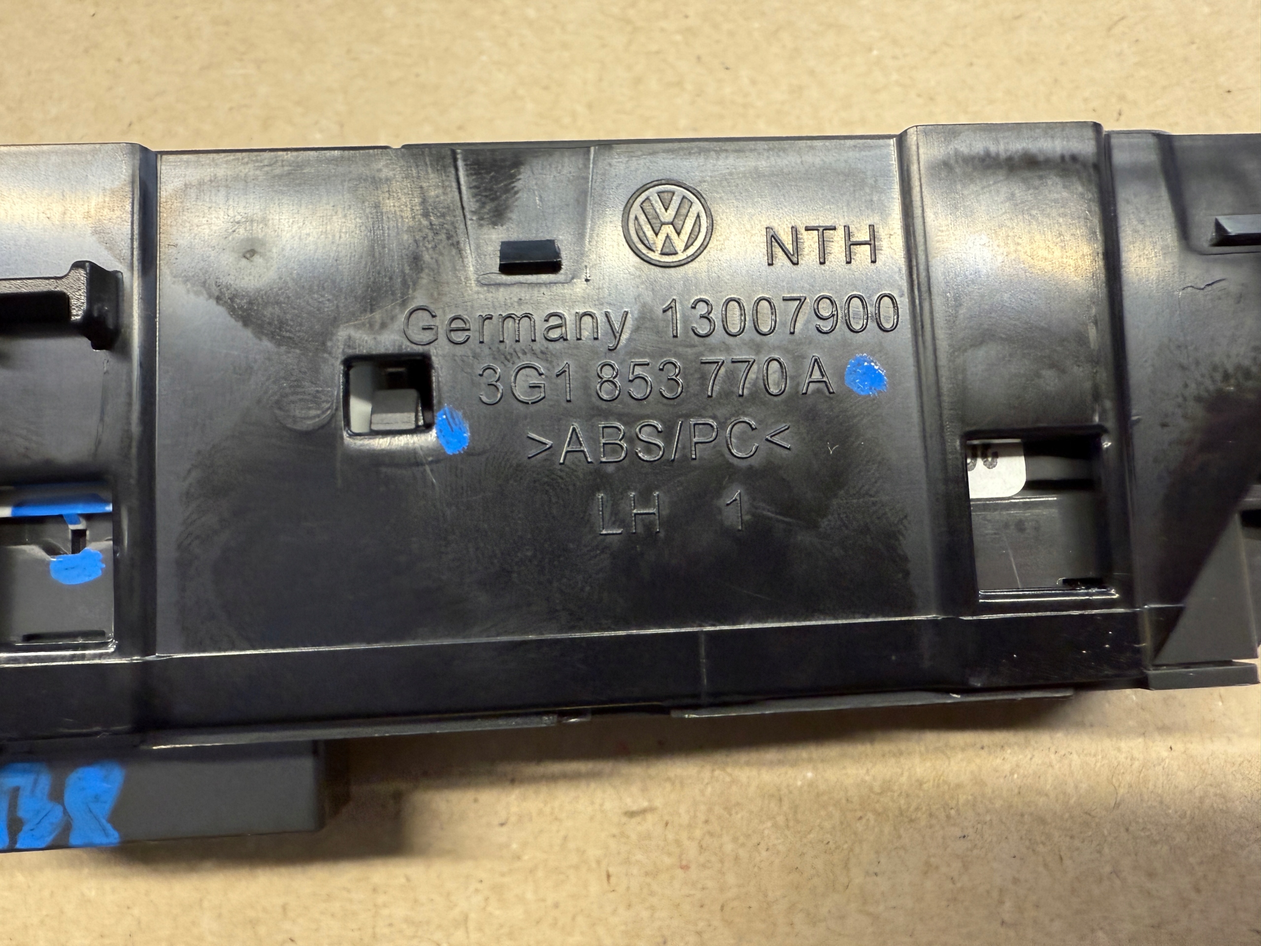 VW PASSAT B8 switch light switch AWARYJNCYH 3G1853770A