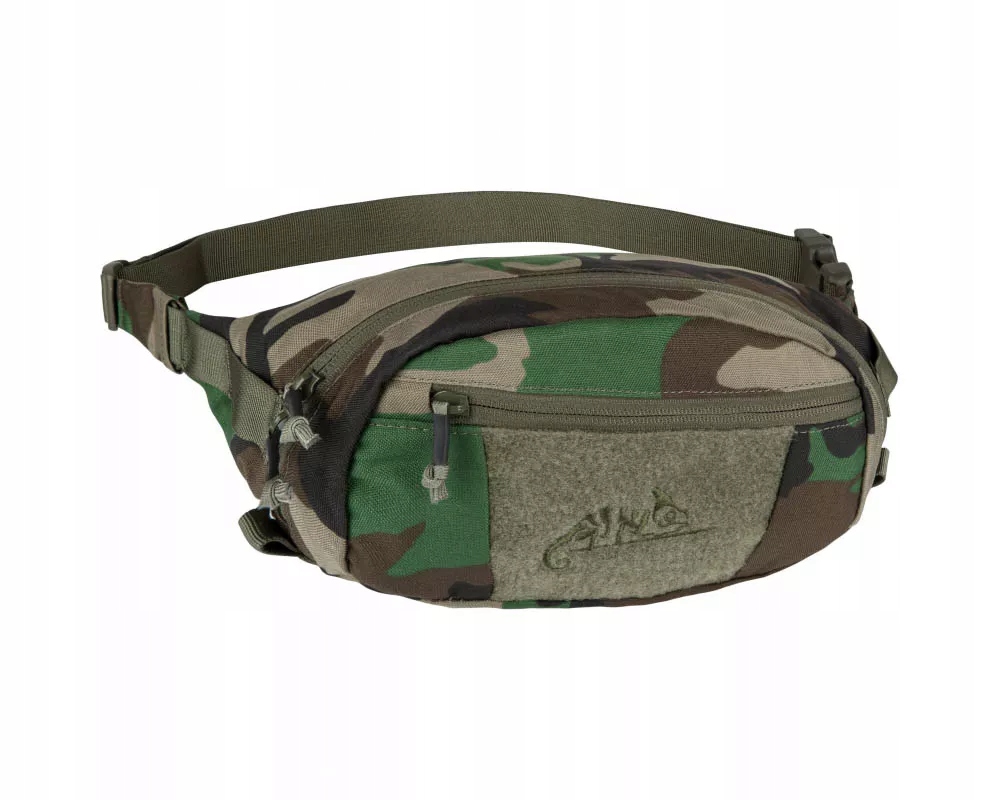 Prostorná ledvinka taktická vojenská kapsa na opasek Helikon Maskáčový