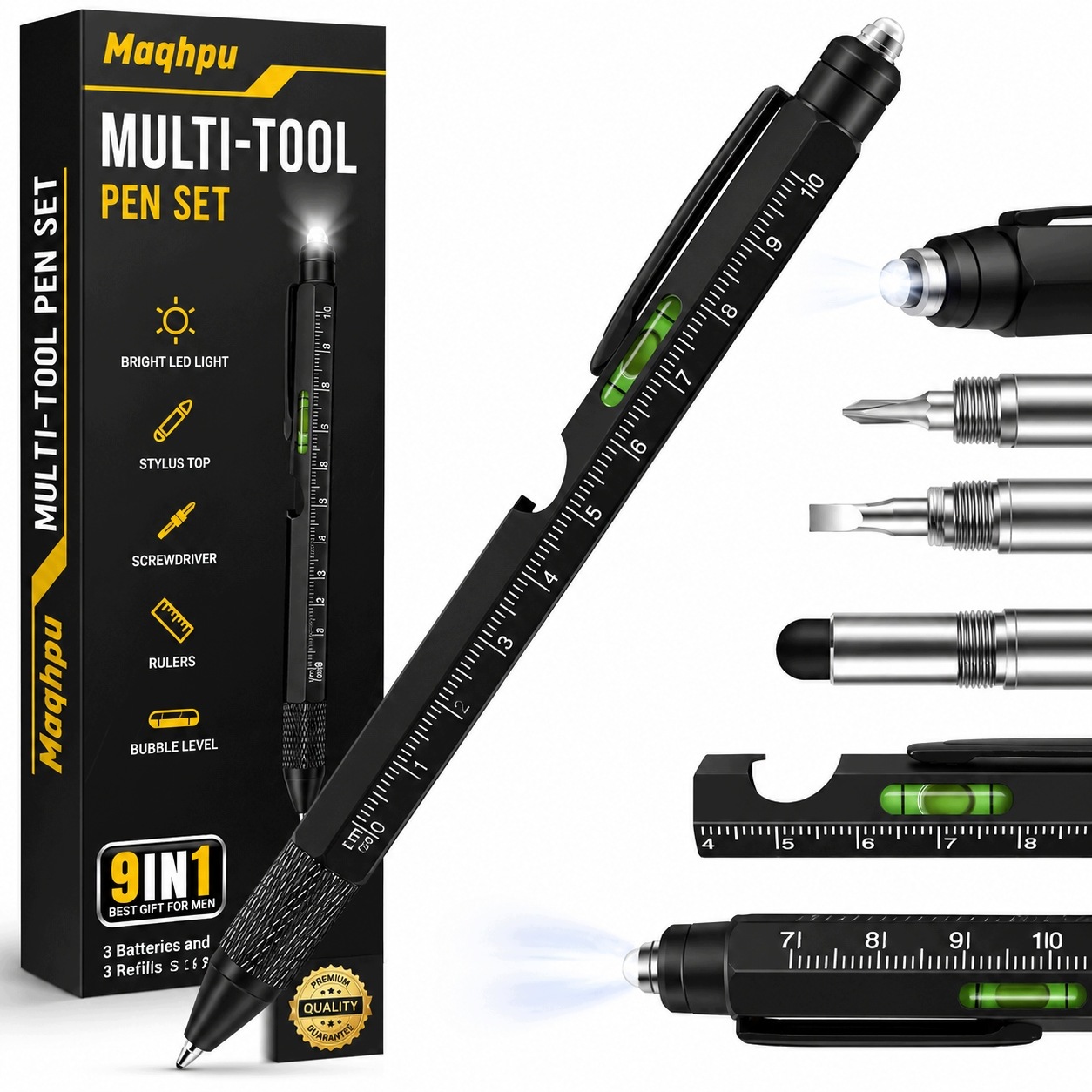 Wielofunkcyjny Długopis 8 W 1 Multitool Pen Dla Mężczyzn Zestaw