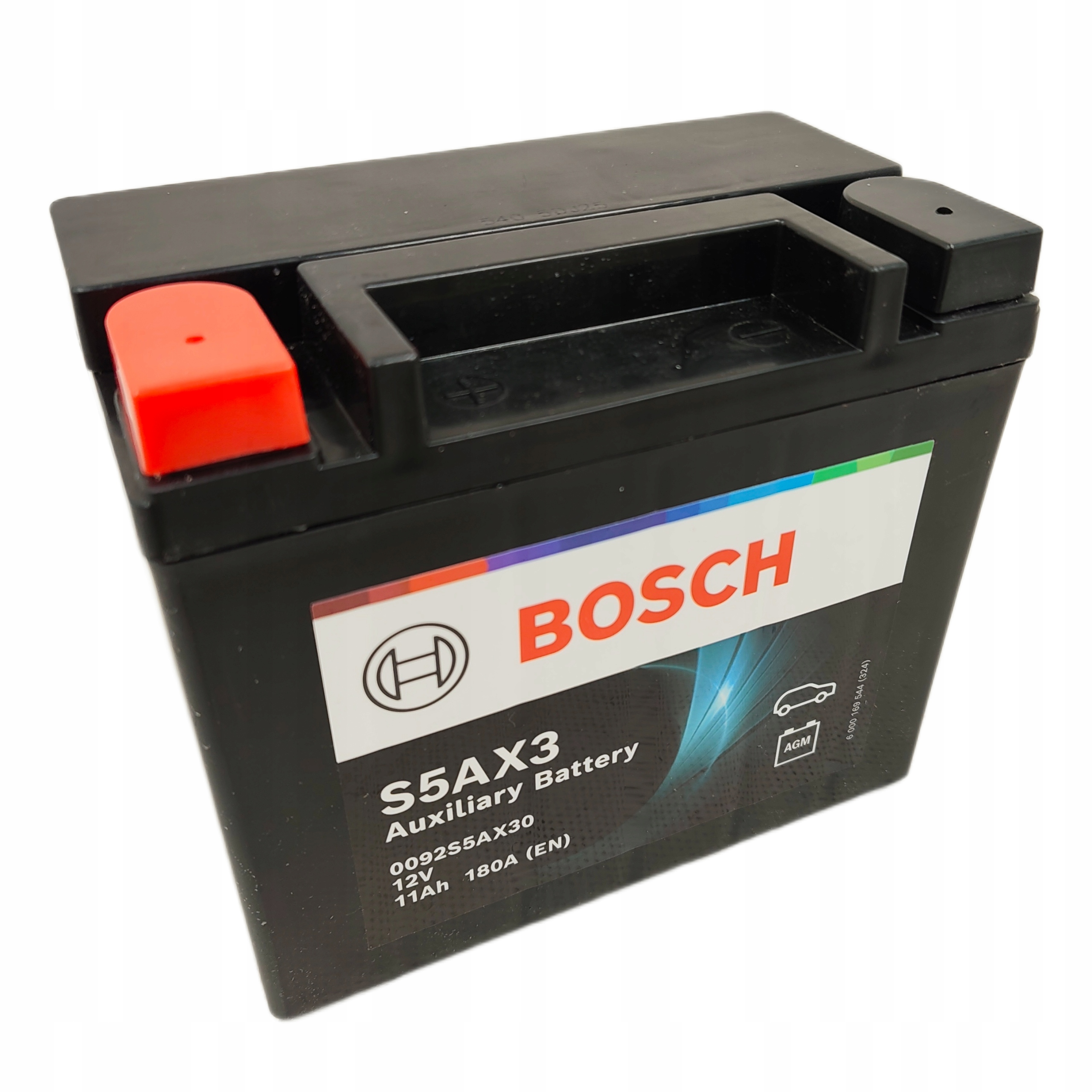 Batéria auxiliary Volvo Bosch S5AX3 0092S5AX30 12V 11Ah 180A Agm L+